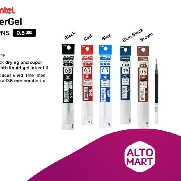 

♧ Pentel Energel XLRN5 Refill 0.5 mm LRN LRN5 Isi ulang Gel Pen Pulpen - Red ✬