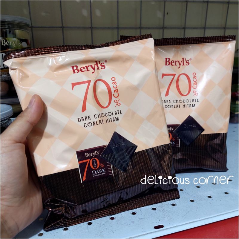 Beryl's 70% Dark Chocolate Cacao 250g Coklat Original malaysia coklat diet
