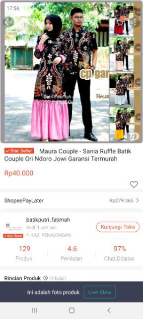 Maura Couple - Sania Ruffle Batik Couple