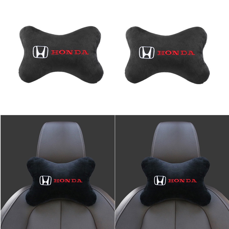 2 Pcs Bantal Leher Universal Bahan Kulit Pu Warna Hitam Untuk Kursi Kantor Dan Mobil