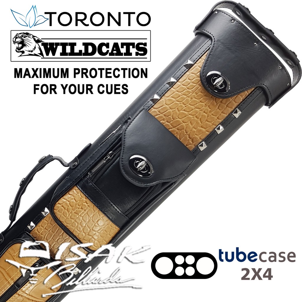 Toronto Wildcats 2X4 234 Hard Tube Cue Case - Tas Stick Billiard Biliar Stik