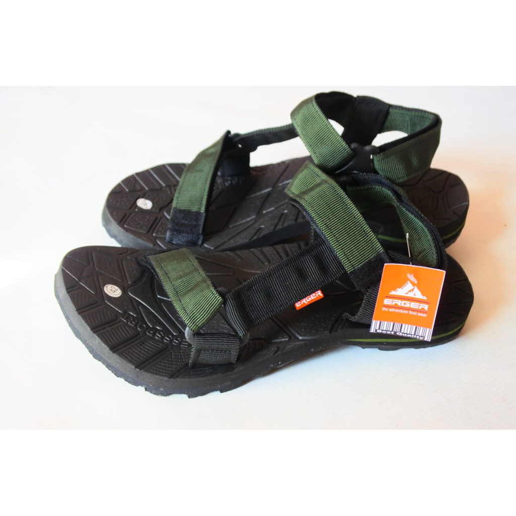 Sandal Gunung Fliffer|Sandal Pria&amp;Wanita|Sandal Outdoor|Hijau Army