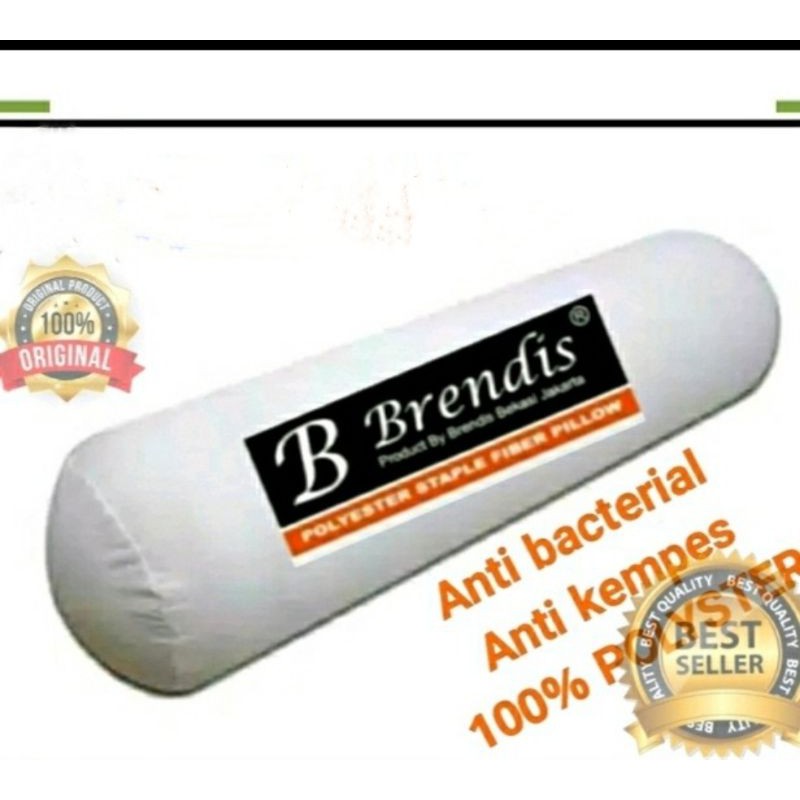 Brendis Paket 2 Bantal 1 Guling hotel berbintang 100% silikon super mewah