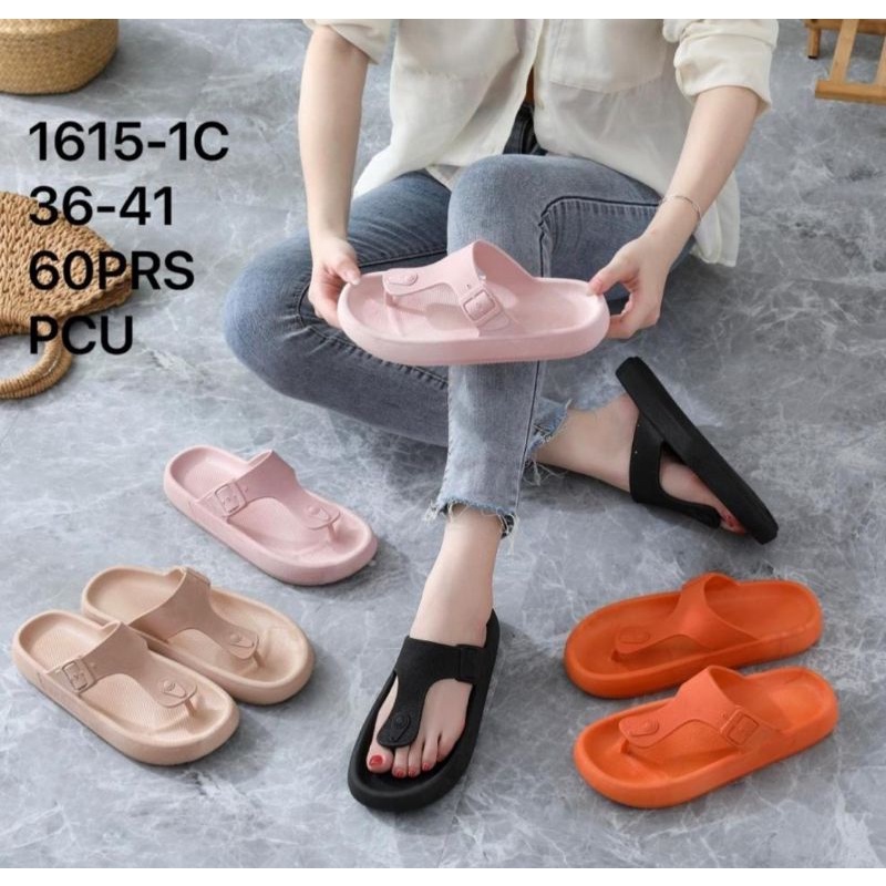 Sandal jepit wanita terbaru Sandal  jelly 1615-1c