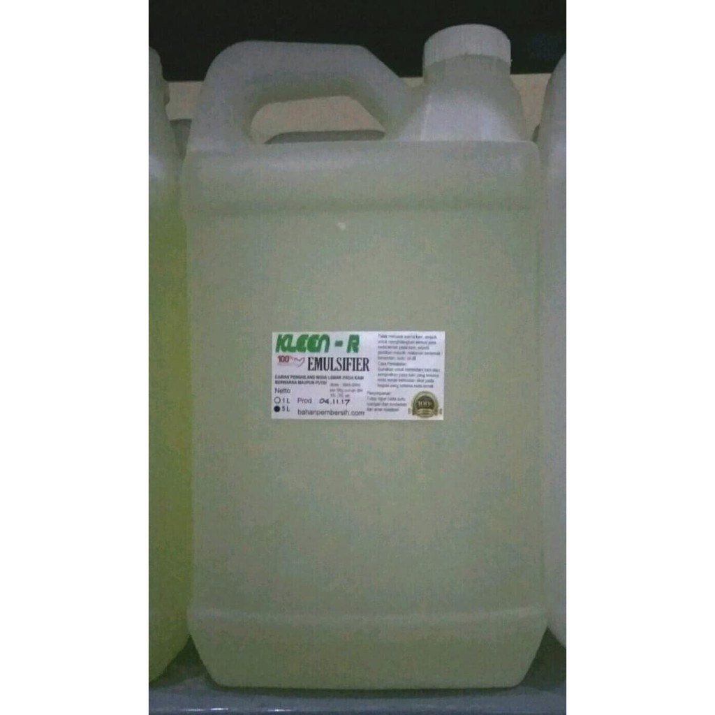 Penghilang Noda Lemak pada Pakaian- Emulsifier- KLEEN-R- @5 L