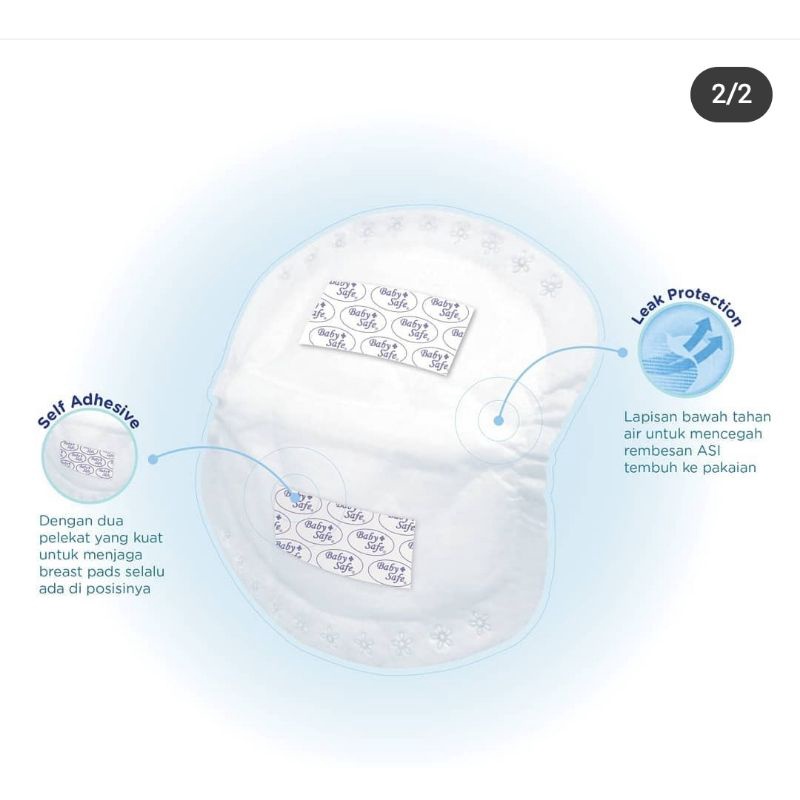 Babysafe Breast Pads isi 60 pcs BPS60/ Penyerap ASI