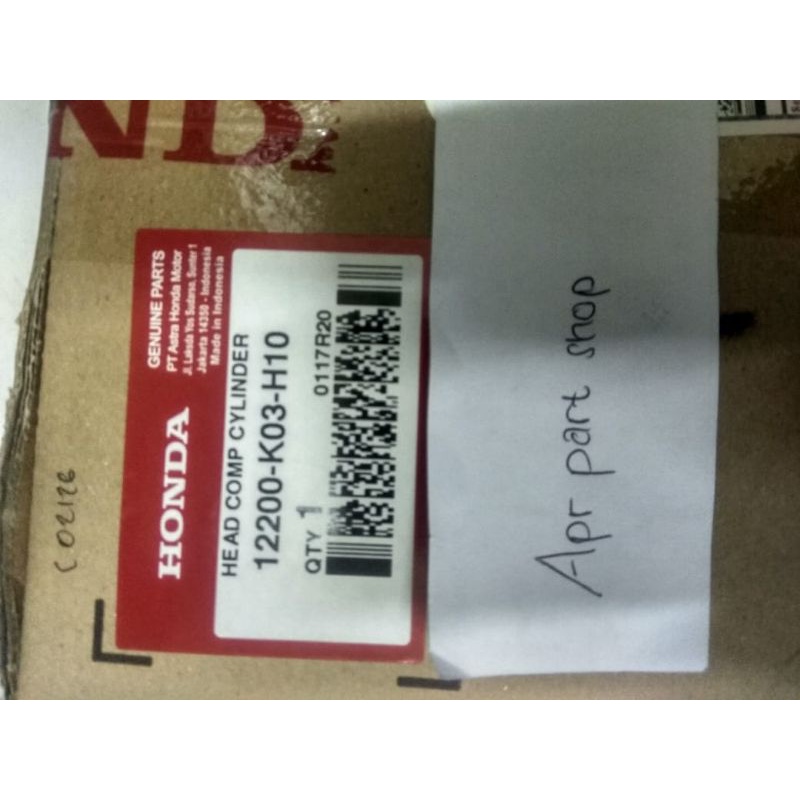 Blok kop cylinder head Revo fi Revo fit fi injection injeksi Original ahm 12200K03H10 Ori ahm