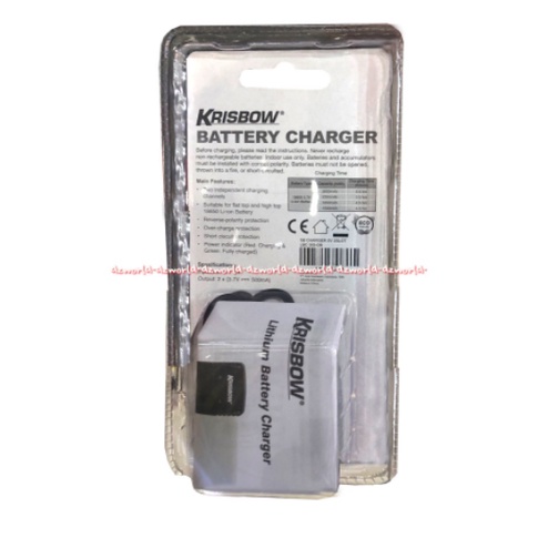 Krisbow Battery Charger Alat Cas Baterai Universal Charger Batrai Tempat Chas Kris Bow Batery