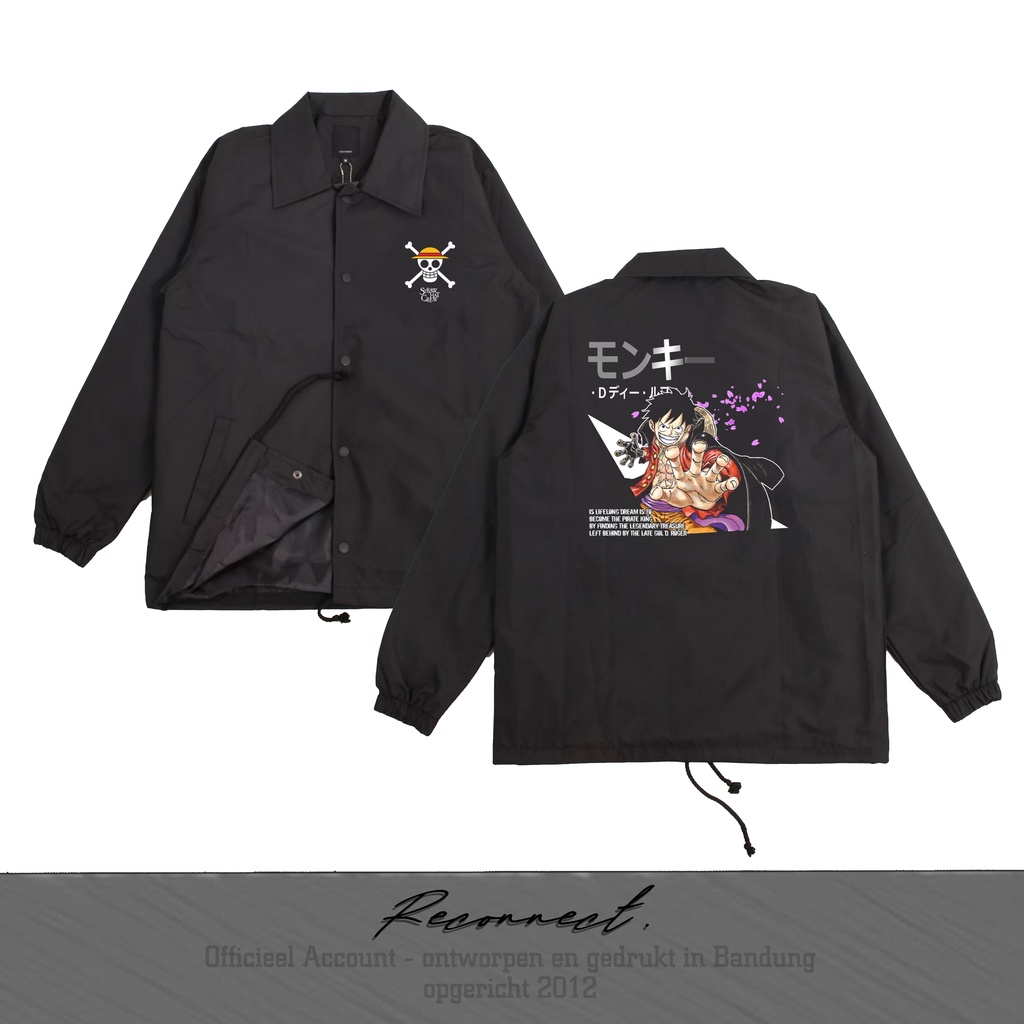 Reconnect Coach Jacket Onepiece Luffy Wano - Unisex