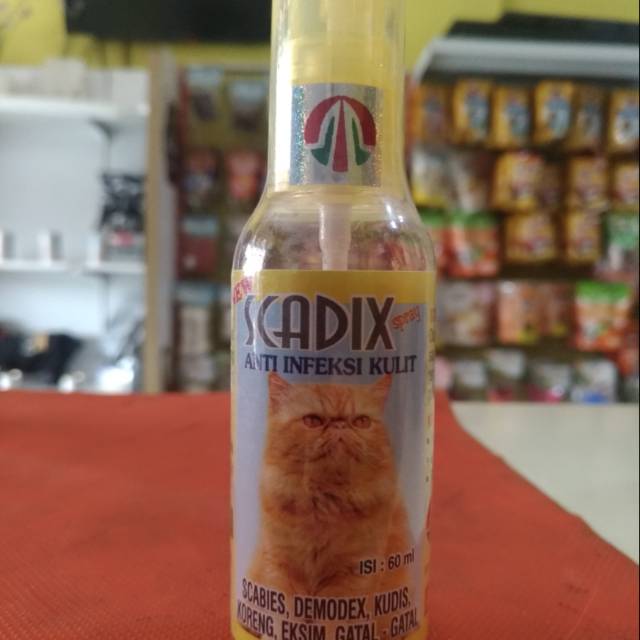 Scadix for dog n cat obat jamur dan sacabies demodex spray 60 ml