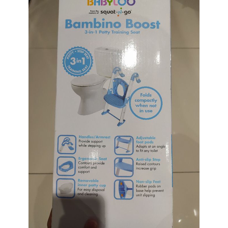 SQUAT N GO TOILET POTTY TRAINING ANAK 3 IN 1/PISPOT PORTABLE/ALAS CLOSET DUDUK ANAK/PIJAKAN CLOSED