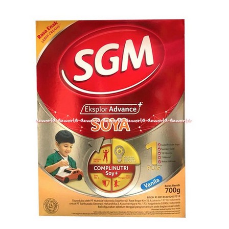 Susu SGM Eksplor Soya Vanila Madu 400gr Susu Kedelai SGM 1-5tahun Honey Sgm Soya