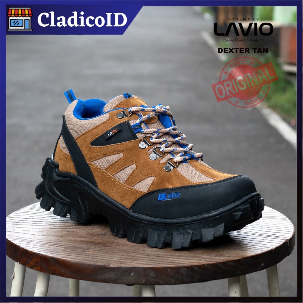 Sepatu Safety Proyek Gunung Hiking Touring Lavio Dexter Outdoor Ujung Besi Pria Terlaris