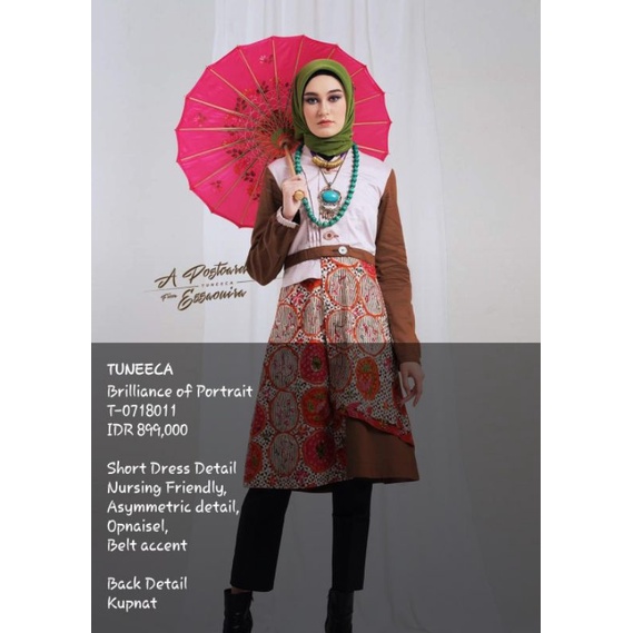 Preloved Tuneeca batik  size M