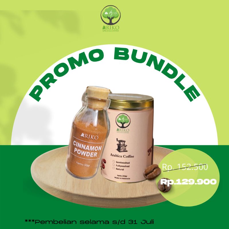 

Bundle KOPI ARABICA dan Kayu Manis