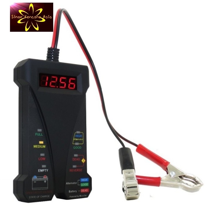 Alat Tester Aki -Aki Tester Digital Voltmeter Analyzer 12V