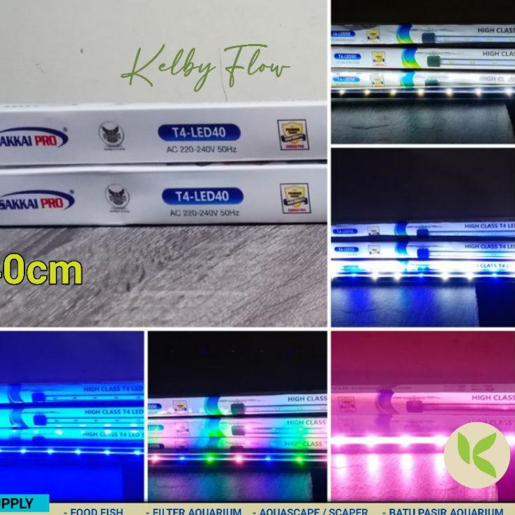 P8W LAMPU CELUP LED AQUARIUM SAKKAI PRO T4 LED 40 (COCOK UNTUK AQUARIUM 40CM - 60CM) Best Seller ⌒)