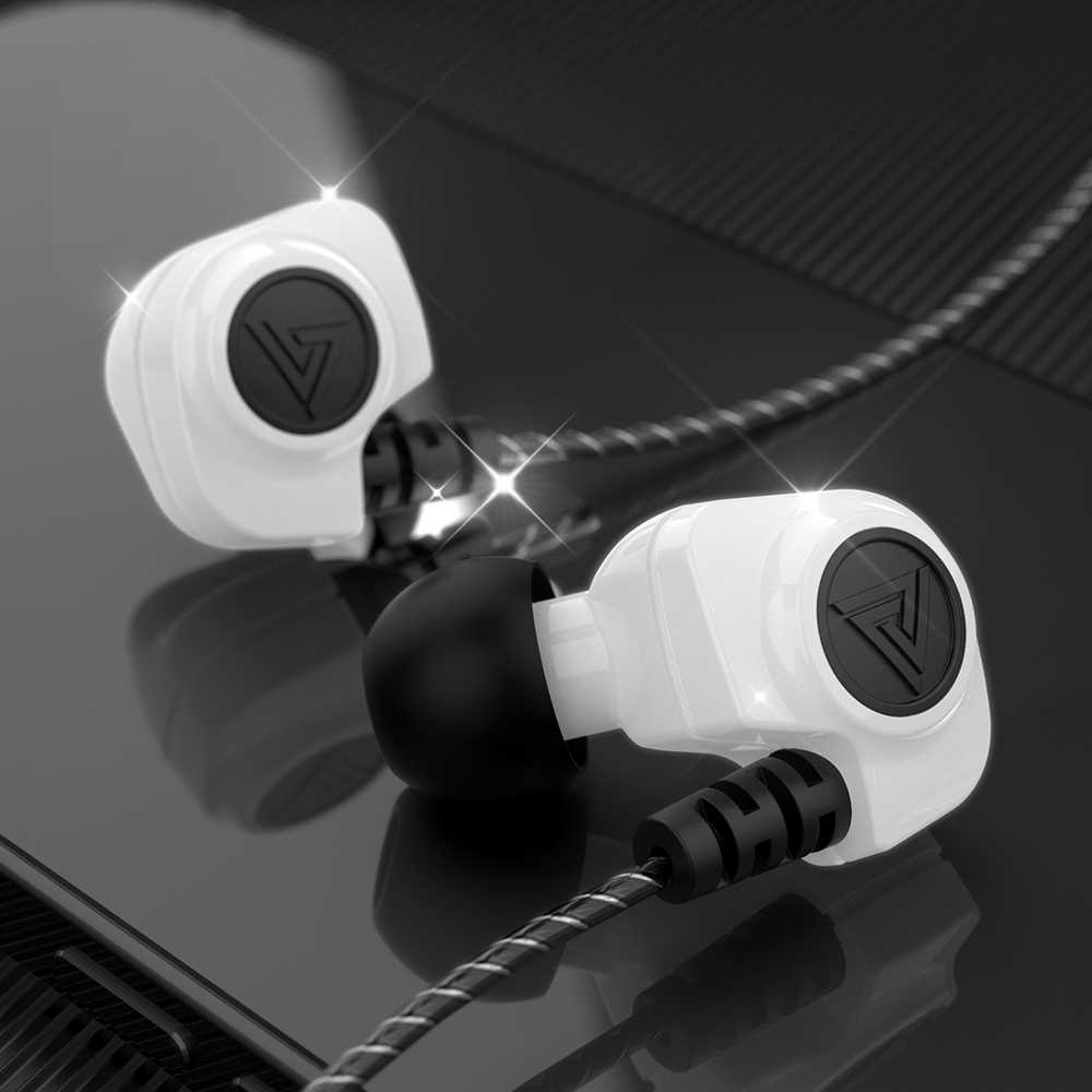 QKZ SK5 earphone Deep BASS music Sport telfon headset mic macaron original