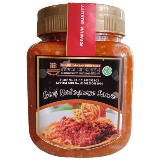 

BEEF BOLOGNESE SAUSE TIN'S KITCHEN / BUMBU MASAK / BUMBU SIAP PAKAI / BUMBI SIAP SAJI / TANPA PENGAWET DAN TANPA MSG