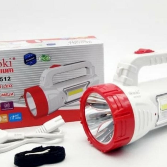 AOKI AK 6512 SENTER LED JUMBO CAS SENTER TENTENG EMERGENCY ORIGINAL