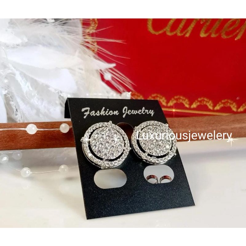 Luxuriousjewelery- Anting mewah Replika Berlian Eropa