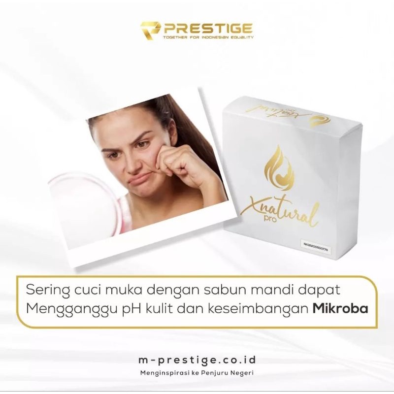 sabun x natural pro prestige ecer jerawat glowing