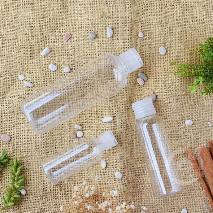 BOTOL PLASTIK PET FLIP TOP 100 ML