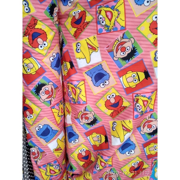 kain sprei meteran katun polymicro motif karakter anak