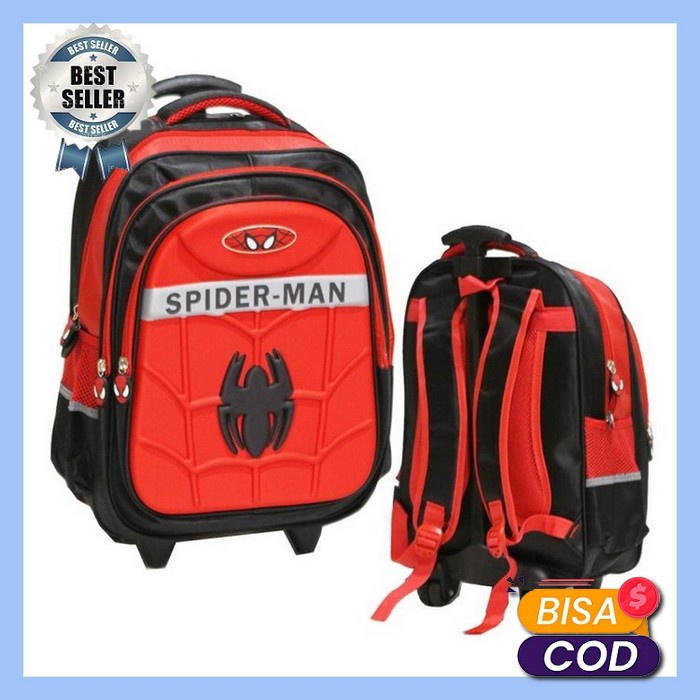 Best Seller Tas Troli / Trolley Anak Sekolah Uk. Sd Embos Karakter Trolly Anak Paud, Tk, Sd Tas Doro