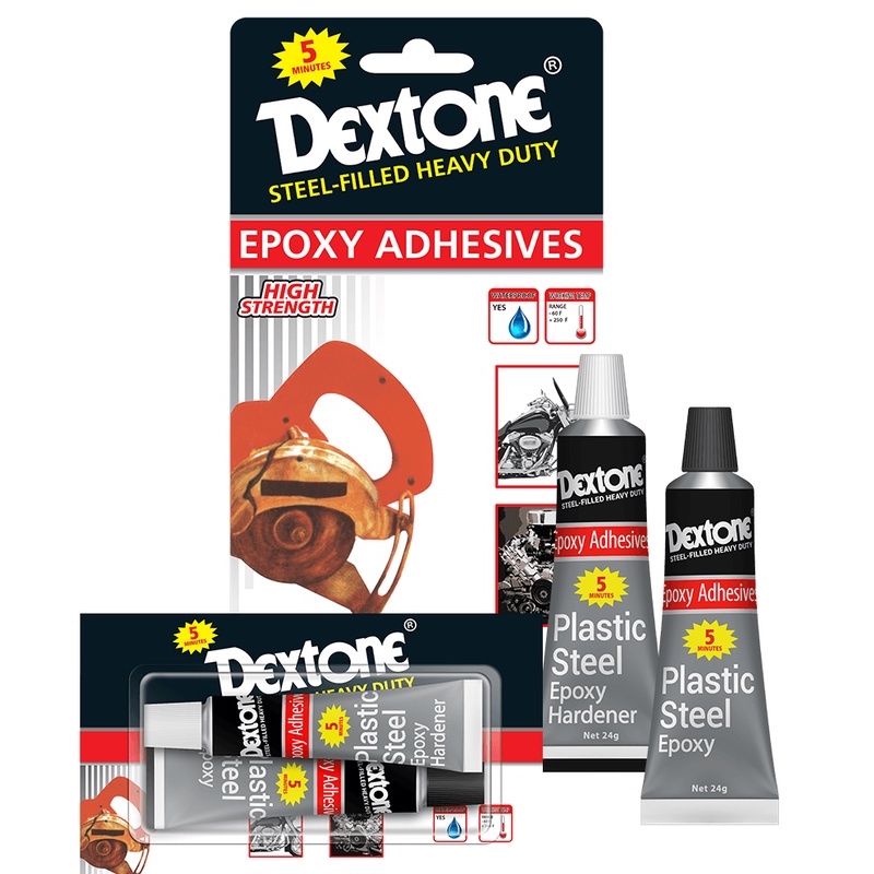 Lem 5 Menit Dextone / Lem Besi / Lem Campur Dextone / Lem Epoxy / Lem Serbaguna (48gram)