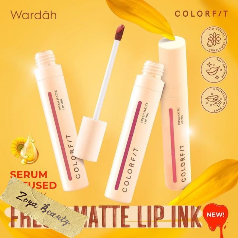 WARDAH COLORFIT Fresh Matte Lip Ink 4gr | Lipstik Wardah Terbaru
