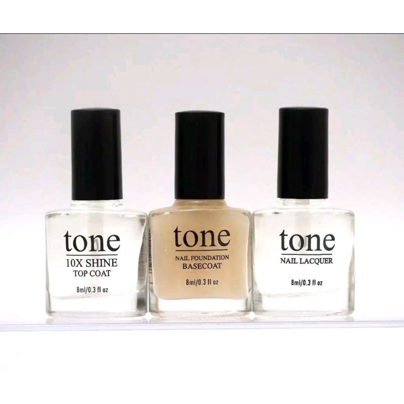 Kutek Tone Nail Polish BPOM Top Coat, Base Coat