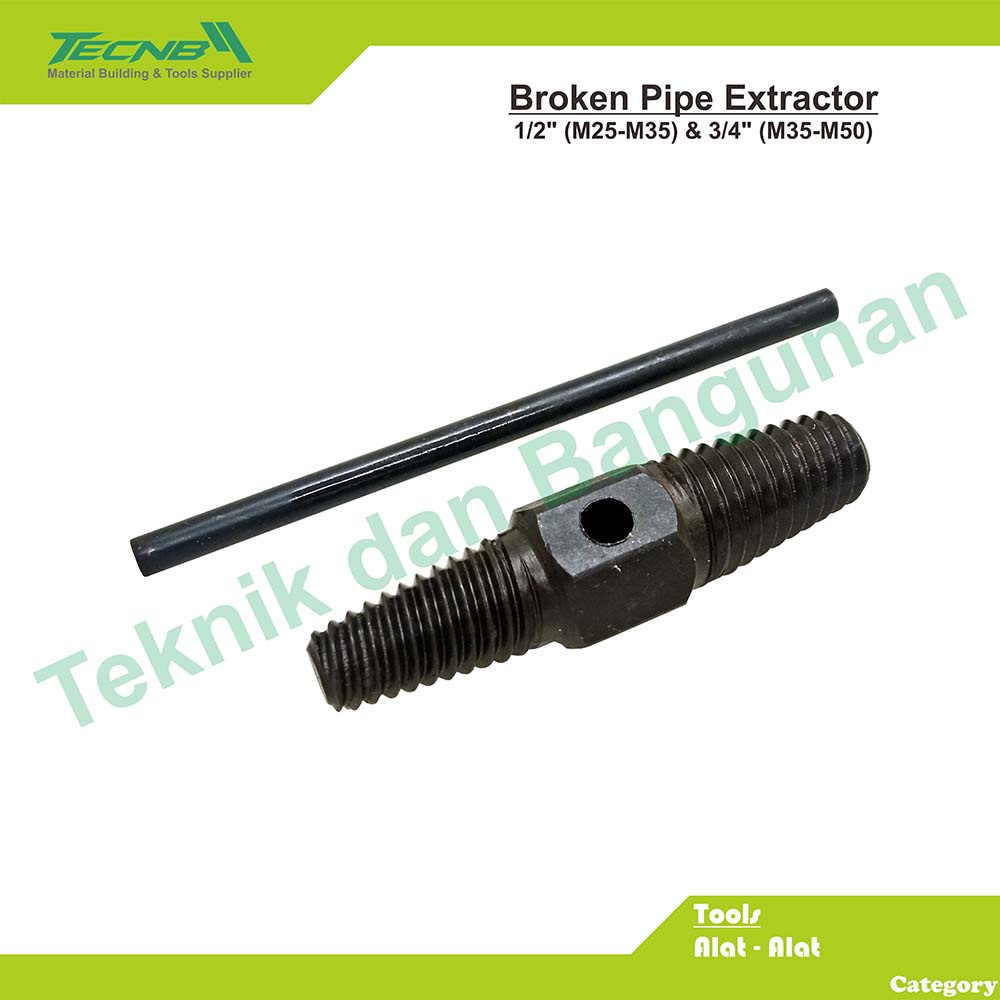 Broken Pipe Extractor / Tap Balik Keran Air 1/2" + 3/4" (MMB0648)