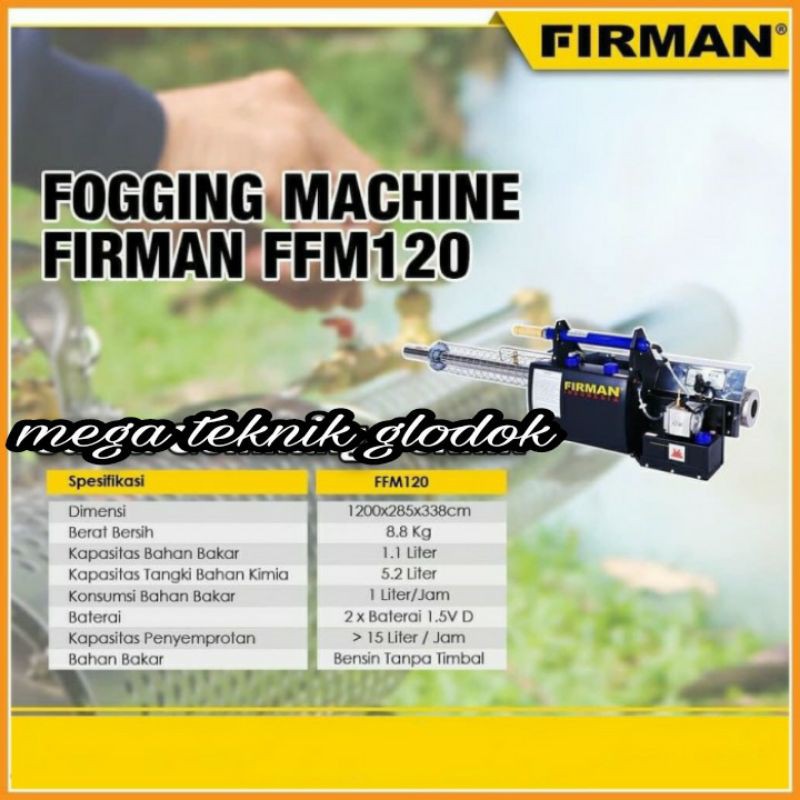 Mesin Fogging FIRMAN FFM 120 Alat Semprot Nyamuk Fogger-Foging Asap