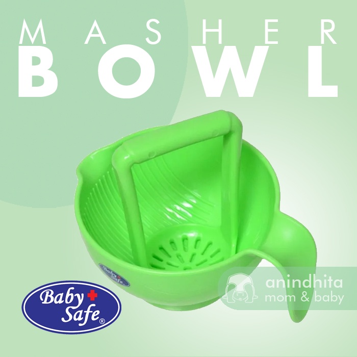 BABY SAFE Food Masher Bowl Grinding Bowl Baby Food Maker