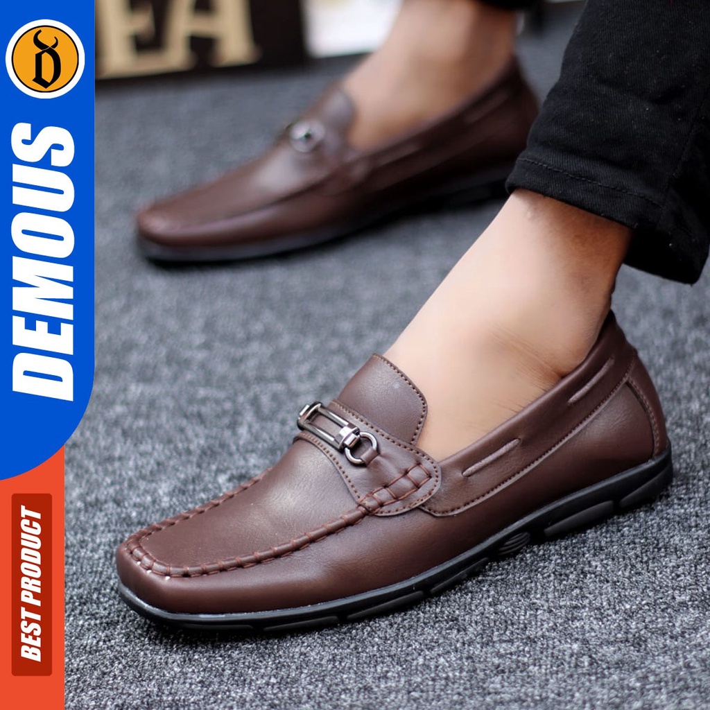 DEMOUS Zoldic - Sepatu Formal Pantofel Slop Kerja Pria