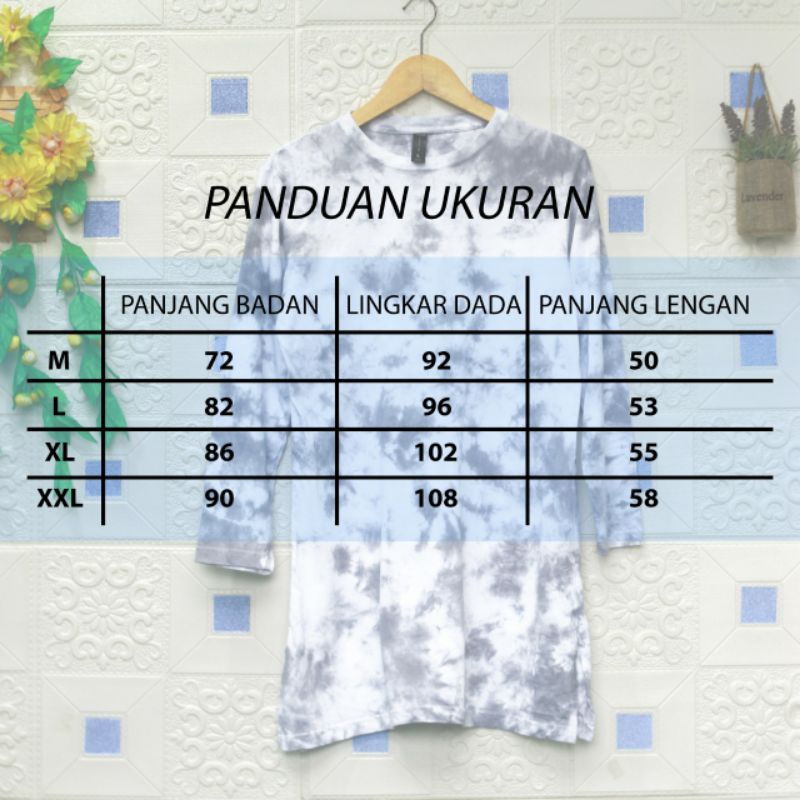 TUNIK oblong cotton combet PREMIUM/TUNIK MOTIF TYE DYE