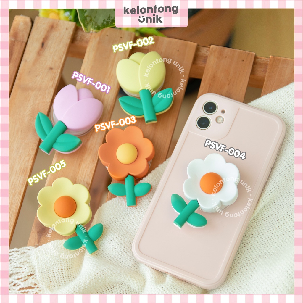 FLOWER - Griptok 3D Silicone/ Phone Holder/ Phone Grip