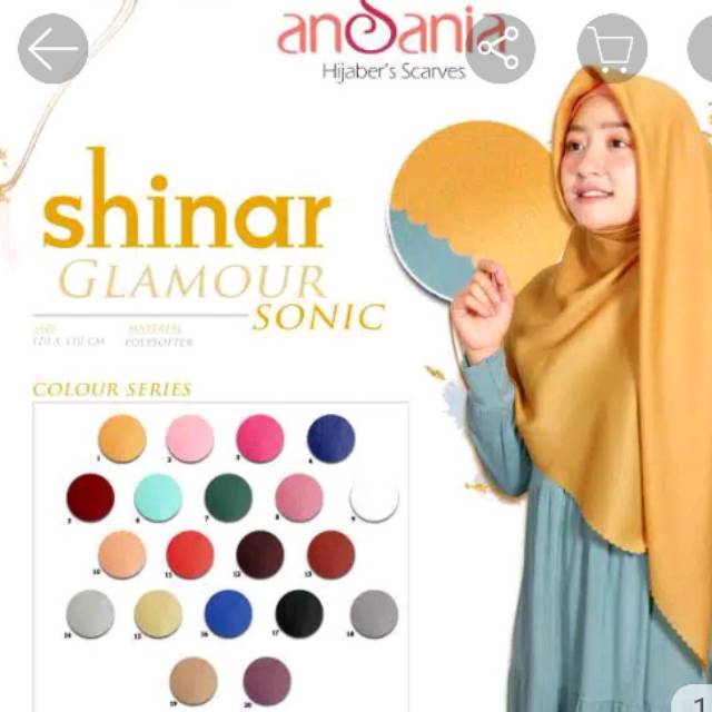 Hijab shinar glamour lasercut original by ansania