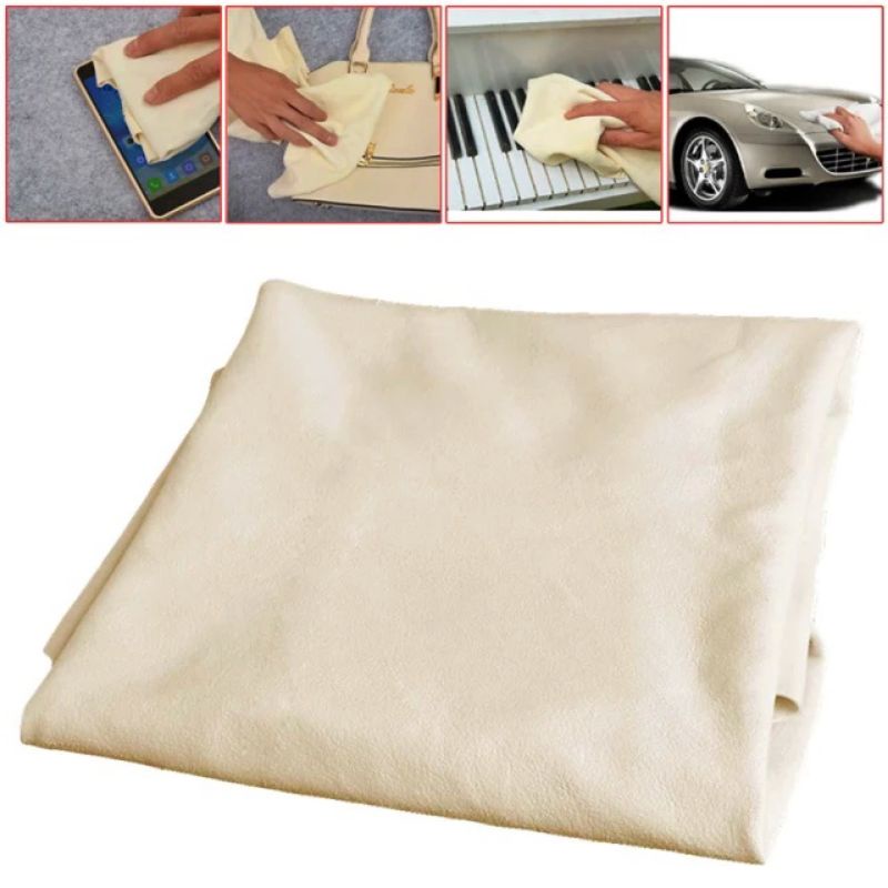 Lap Kanebo Serat Efata Jumbo 30 x 40 cm - Lap Microfiber Untuk Kaca Cuci Motor Mobil Gadget