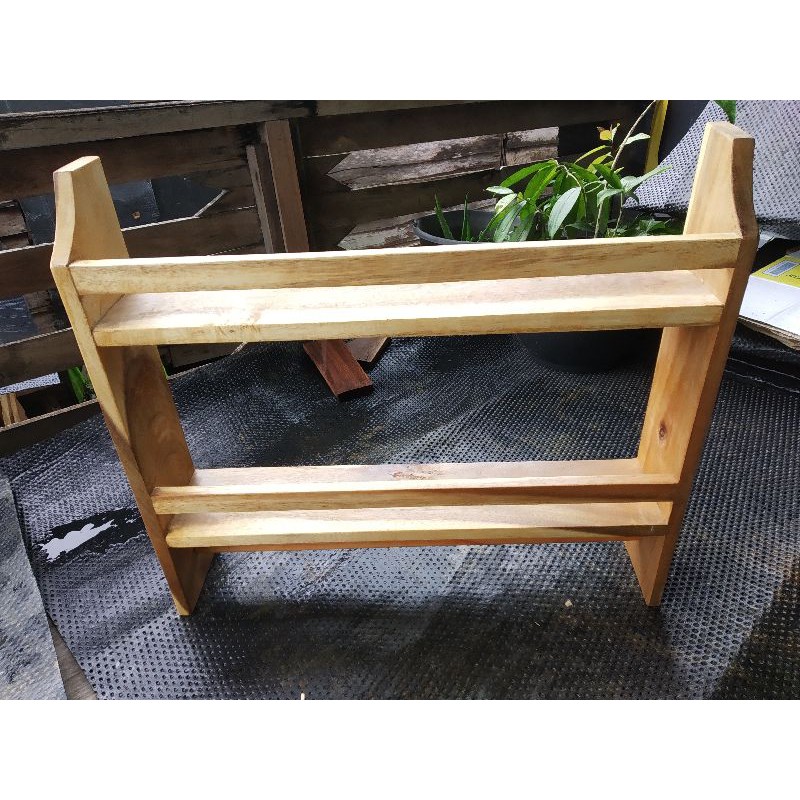 RAK BUMBU KAYU RAK DAPUR RAK MINIMALIS