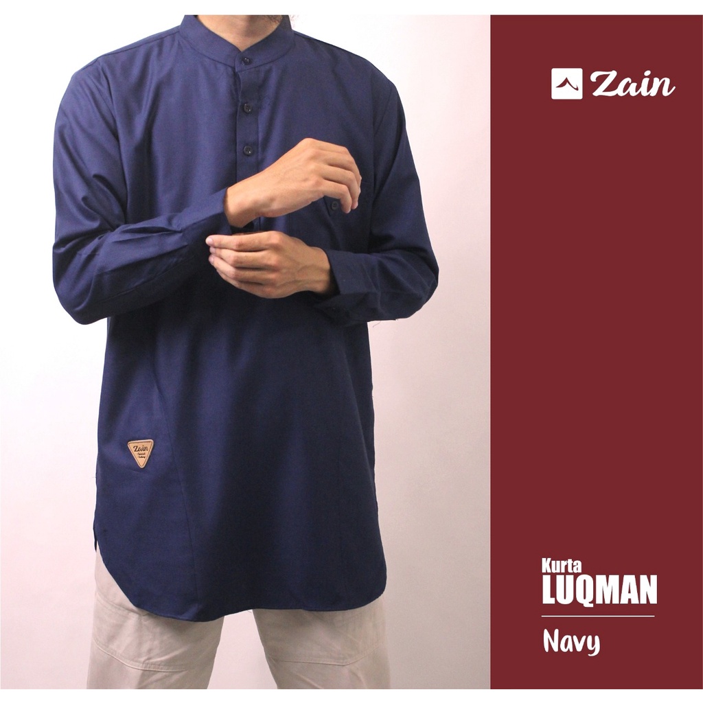 Kurta Luqman, lengan panjang, By Zain sunnah clothing