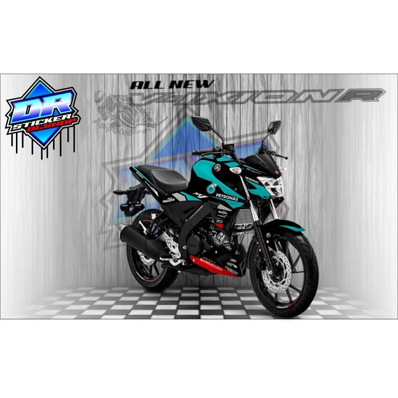 STICKER DECAL YAMAHA VIXION R BLACK TOSCA PETRONAS