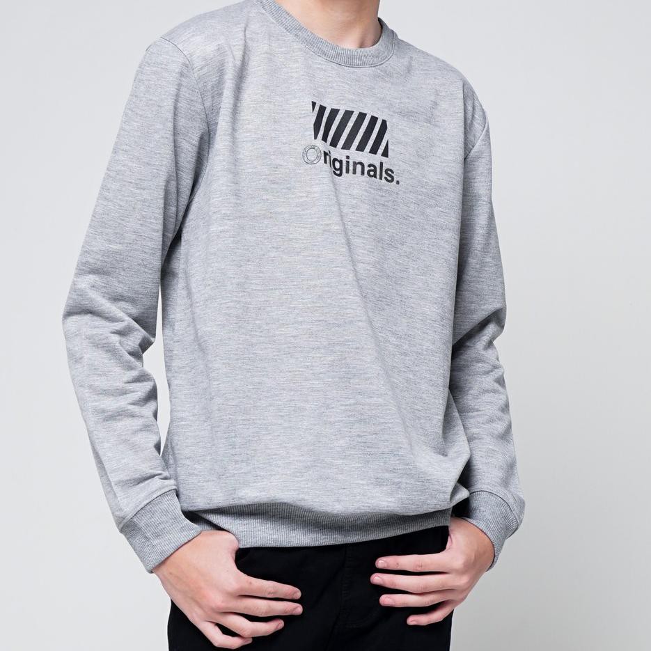 Gunakan COD Sweater Casual Cowok SEYES S1144 Sweatshirt Pria Lengan Panjang Premium 【