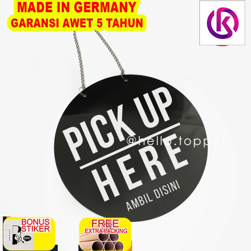 

Terlaris Sign Pick Up Here Acrylic | Sign Toko | Sign Board