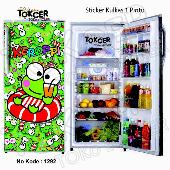 Sticker Kulkas 1 Pintu dan 2 Pintu KEROPPI