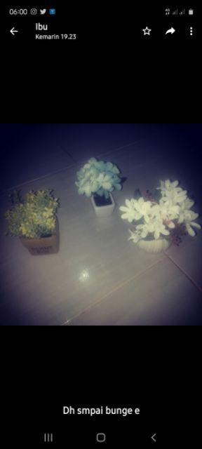 Vas Bunga Mini Unik Bunga Hortensia Artificial Bunga Hias Kecil Tiruan Untuk Pajangan -vbk01