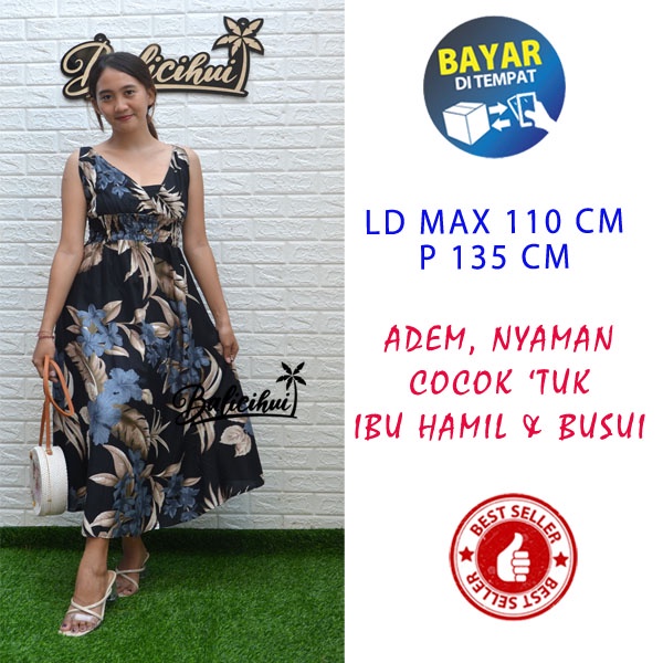 Balicihui Dress Moza Dress Busui Dress Menyusui Dress Bali Dress Kasual Elegan Nyaman Dipakai