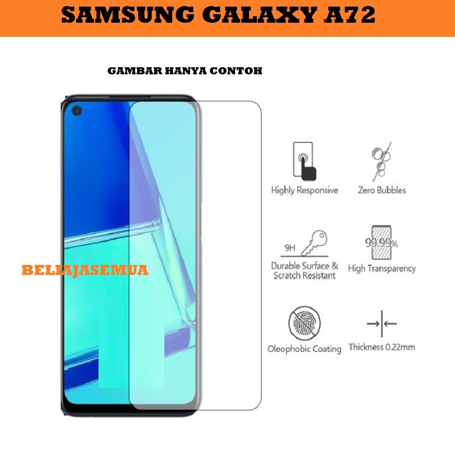 SAMSUNG A32 4G A32 5G A52 A72 4G 5G A52S 5G TEMPRED GLASS BENING CLEAR, ANTI GORES KACA BENING SCREEN GUARD PELINDUNG LAYAR NO LIST FRAME HITAM