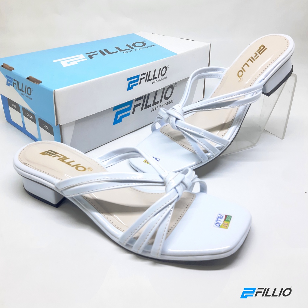 Sandal Heels Wanita Hak Tahu 3cm Fillio K07 Terbaru